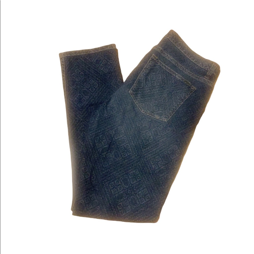 LRL Lauren Jeans Co Ralph Lauren mosaic print modern skinny jeans 12 x 30